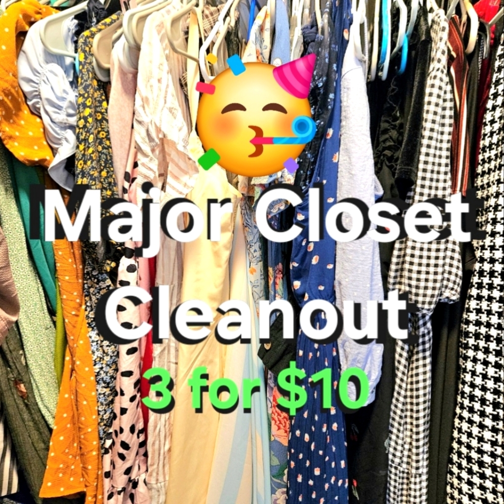 Closet Cleanout! Assorted Dresses, Sweaters & More